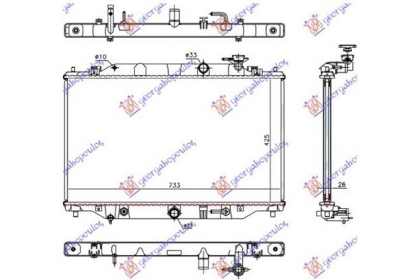 Ψυγειο 2,2 Πετρελαιο (72,8x42,5x27) Μ/Α Mazda CX5 11-17 - 505006315