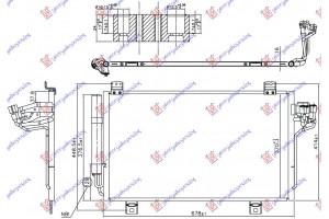 Ψυγειο A/C 1.5 D Πετρελαιο (678x370x16) Mazda CX3 15-19 - 507006410