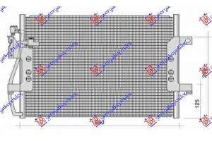 Ψυγειο A/C 1.6-1.9 Benzinh - 1.7 Cdi Πετρελαιο (578x376x16) Mercedes Vaneo 02-05 - 525906400