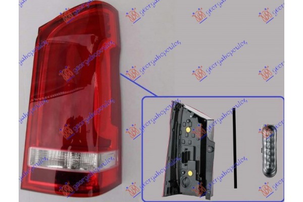 Φανος Πισω (ΜΟΝΗ ΠΟΡΤΑ) Led (HELLA) Δεξια Mercedes Eqv (447) 20- - 533605821