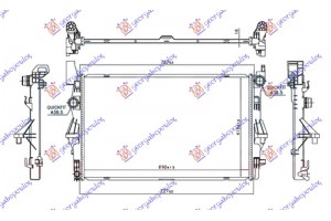 Ψυγειο Νερου 1.6 (109/111 CDI) -AC (690x418x16) Πειροι Μεση Mercedes Vito (W447) 15- - 526106320