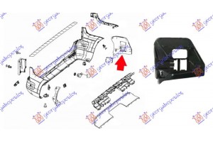 ΒΑΣΗ/ΕΝΙΣΧΥΣΗ Προφυλακτηρα Πισω (ΒΑΣΗ Ασιθητηρα BLISS) Δεξια Mercedes Eqv (447) 20- - 533604311