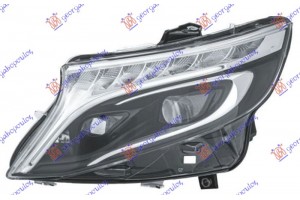 Φανος Εμπρος Full Led Εξυπνο Μαυρος (HELLA) Αριστερα Mercedes Eqv (447) 20- - 533605152