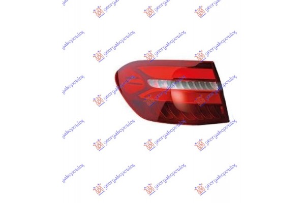 Φανος Πισω Εξω Led (ULO) Αριστερα Mercedes Glc (X253/C253) SUV/COUPE 15-20 - 527405822