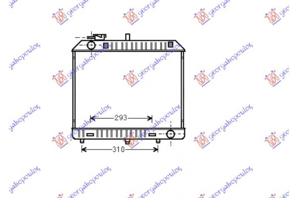 Ψυγειο 2,4 Diesel (41.5-49-27) 88-93 Mercedes MB100 91-96 - 527906300