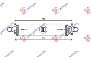 Ψυγειο INTER. ΒΕΝΖ/ΠΕΤΡ. (625x145) Mercedes Gla (X156) 14-17 - 527206200
