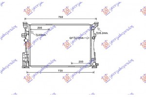 Ψυγειο Νερου ΒΕΝΖΙΝΗ-ΠΕΤΡΕΛΑΙΟ Αυτοματο (640x430x26) Infinity QX30 16- - 404406300