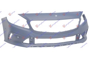 Προφυλακτηρας Εμπρος ΒΑΦΟΜ. Με Τρυπες Για Χρωμιο (ΜΕ PDC) (ΕΥΡΩΠΗ) Mercedes A Class (W176) 15-18 - 528203630