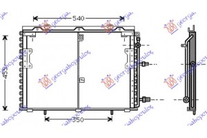 Ψυγειο A/C ΒΕΝΖ-ΠΕΤΡ (60x46x2,5) Mercedes S Class (W140) 91-98 - 529906400