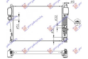 Ψυγειο ΒΕΝΖ-ΠΕΤΡ. (64x44x36) A/T Mercedes S Class (W221) 05-13 - 530006300