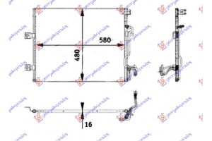 Ψυγειο A/C ΒΕΝΖ-ΠΕΤΡ (58x48) Mercedes S Class (W221) 05-13 - 530006410