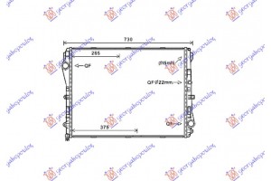 Ψυγειο Νερου ΒΕΝΖΙΝΗ-ΠΕΤΡΕΛΑΙΟ Αυτοματο (640x500x26) Mercedes S Class COUPE/CABRIO (217) 13-17 - 530306300