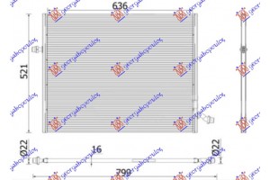 Ψυγειο Βοηθητικο 3.0-4.0--6.0 ΒΕΝΖΙΝΗ-3.0 ΒΕΝΖΙΝΗ/HYBRID - 2.9 Πετρελαιο Αυτοματο (635x509) (MAHLE Behr Premium LINE) Mercedes S Class (W222) 17-20 - 530206365