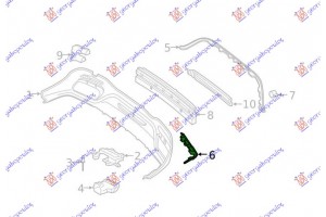 Διακοσμητικο Σποιλερ Προφυλακτηρα Πισω Χρωμιο (S63/S65 AMG) Δεξια Mercedes S Class (W222) 17-20 - 530204041