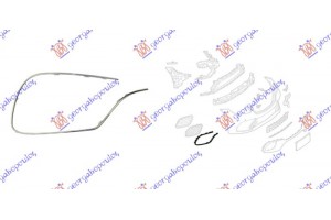 Διακοσμητικο Διχτυου Προφυλακτηρα Εμπρος Χρωμιο (S63/S65 AMG) Δεξια Mercedes S Class (W222) 17-20 - 530204831