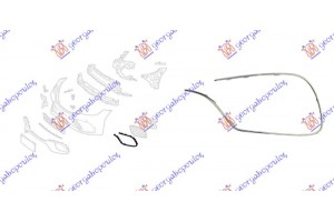 Διακοσμητικο Διχτυου Προφυλακτηρα Εμπρος Χρωμιο (S63/S65 AMG) Αριστερα Mercedes S Class (W222) 17-20 - 530204832