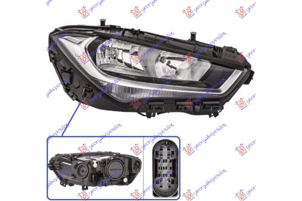 Φανος Εμπρος Ηλεκτρικος Με Φως Ημερας Led (ΧΩΡΙΣ ΛΟΓΟΤΥΠΟ) (HELLA) Δεξια Mercedes Cla (C118)/CLA Shooting Brake (X118) 19- - 531305141