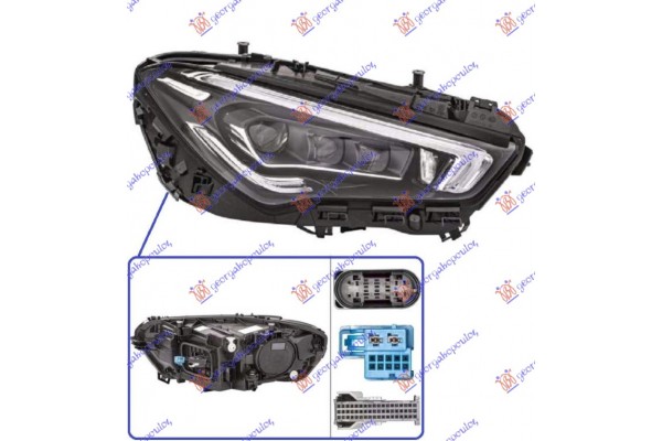 Φανος Εμπρος Full Led Εξυπνο (ΧΩΡΙΣ ΛΟΓΟΤΥΠΟ) (HELLA) Δεξια Mercedes Cla (C118)/CLA Shooting Brake (X118) 19- - 531305161