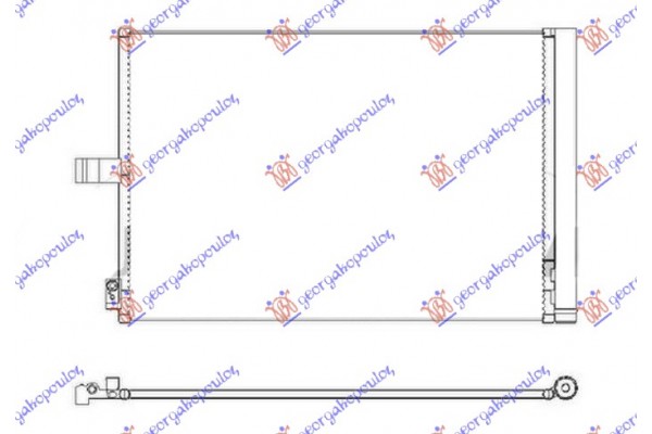 Ψυγειο A/C 2.2-3.0 Πετρελαιο (646x421x12) Mercedes Cls (W218) Coupe 10-14 - 532106410