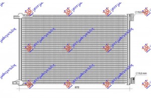 Ψυγειο A/C 3.0-4.0-6.0 ΒΕΝΖΙΝΗ/ΥΒΡΙΔΙΚΟ - 2.9-3.0 Πετρελαιο (645x449x12) Mercedes S Class (W222) 13-17 - 530106420