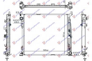 Ψυγειο Νερου Για Ολα (595x551x16) Mercedes Gl (X166) 12-15 - 527506300
