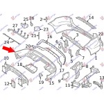 Σποιλερ Προφυλακτηρα Πισω Mercedes Ml (W166) 11- - 533006390