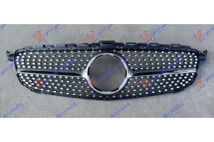 Μασκα (AMG/AMG LINE) (DIAMANT TYPE) (ΔΙΑΚΟΣΜΗΤΙΚΟ ΑΣΗΜΙ/ΧΡΩΜΙΟ) Mercedes C Class (W205) COUPE/CABRIO 15-18 - 536304560