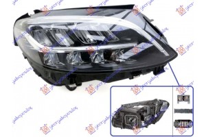 Φανος Εμπρος Multibeam Led (ΧΩΡΙΣ ΛΟΓΟΤΥΠΟ) (HELLA) Δεξια Mercedes C Class (W205) SDN/S.W. 18-21 - 536405161