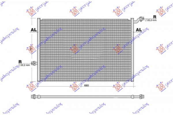 Ψυγειο Βοηθητικο 2.2 Πετρελαιο (680x445) Mercedes Glc (X253/C253) SUV/COUPE 15-20 - 527406365