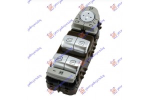 Διακοπτης ΠΑΡΑΘ/ΚΑΘΡ. ΕΜΠ. (Καφέ βαση/Ασημι μπουτον)(Κοκκ. Φως)(Τετραπλός)(3pin) Αριστερα Mercedes C Class (W205) SDN/S.W. 14-18 - 536107174