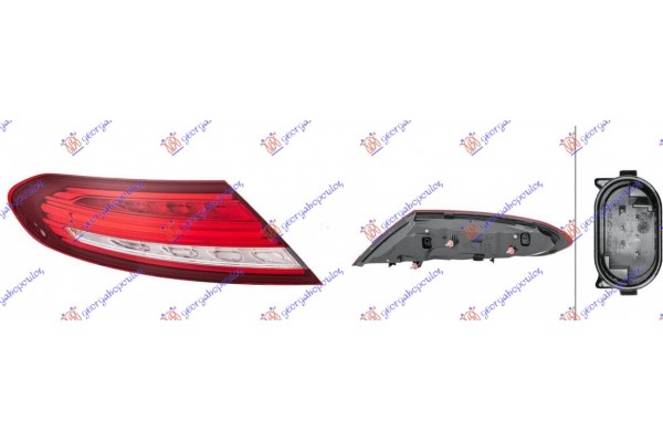 Φανος Πισω Εξω Led (HELLA) Αριστερα Mercedes C Class (W205) COUPE/CABRIO 15-18 - 536305814