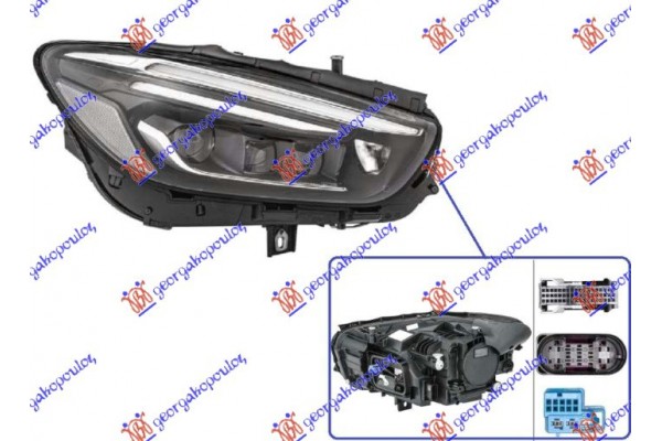 Φανος Εμπρος Full Led Εξυπνο (ΧΩΡΙΣ ΛΟΓΟΤΥΠΟ) (HELLA) Δεξια Mercedes B Class (W247) 19- - 538305161