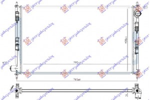 Ψυγειο Νερου 2.0 Βενζινη (700x400x16) (ΚΛΕΙΣΤΟ ΚΥΚΛΩΜA) Mitsubishi Outlander 16-20 - 550206330