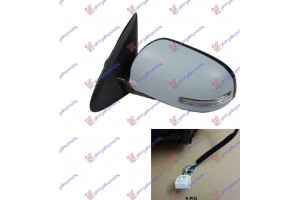 Καθρεφτης ΗΛΕΚΤ. ΘΕΡΜΑΙΝ. ΗΛΕΚΤ. ΑΝΑΚΛΙΝ. ΒΑΦΟΜ. (ΜΕ ΦΛΑΣ) (Α ΠΟΙΟΤΗΤΑ) 9PIN (CONVEX GLASS) Αριστερα Mitsubishi Outlander 16-20 - 550207582