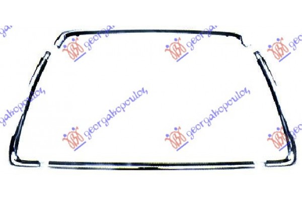 Πλαισιο Διχτυου Προφυλακτηρα Χρωμιο (1 ΣΕΤ) Mitsubishi Asx 10-14 - 551004810