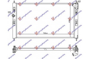 Ψυγειο Νερου 1.8-2.2 DI-D Πετρελαιο ΜΗΧΑΝΙΚΟ-ΑΥΤΟΜΑΤΟ (700x410) Κολαρο Οδηγο Μεση (KOYO) Peugeot 4008 12-17 - 626506335