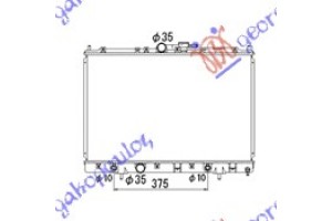 Ψυγειο 1.8-2.0cc(42,5x65,8)+/-A/C A/T Mitsubishi Pajero Pinin 99-07 - 553006300