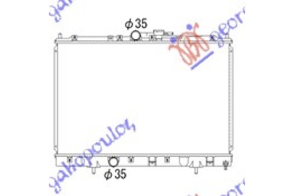 Ψυγειο 1.8-2.0 Cc (42,5x65,8x16) ΜΗΧ. Mitsubishi Pajero Pinin 99-07 - 553006310