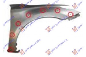 Φτερο Εμπρος (ΧΩΡΙΣ Τρυπα ΦΛΑΣ) (ΜΕ Τρυπες Για ΚΟΥΡΜΠΑ) Δεξια Mitsubishi P/U L200 15-19 - 555100661