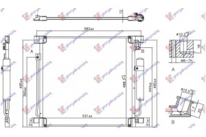 Ψυγειο A/C Για Ολα (515x503x12) (KOYO) Mitsubishi P/U L200 15-19 - 555106405