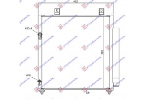 Ψυγειο A/C Για Ολα (365x380x16) Mitsubishi Space Star 13-16 - 557006400