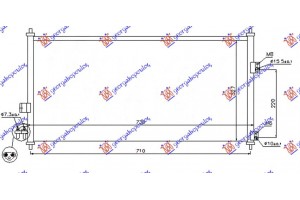 Ψυγειο A/C Για Ολα Βενζινη Πετρελαιο (690x330x16) Nissan Almera Tino 00-05 - 575506400