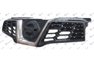 Μασκα Μαυρη Με Χρωμιο Nissan Qashqai 10-13 - 576004540