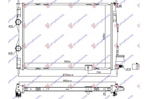 Ψυγειο Νερου 2.0 Dci 10- (590x428x26) ΜΕ/ΧΩΡΙΣ Σωληνακι Nissan Qashqai 10-13 - 576006350