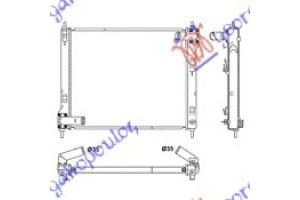 Ψυγειο Νερου 1.6 DIG-T Βενζινη Μηχανικο (507x425) (KOYO) Nissan Juke 10-15 - 577006325