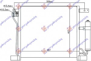 Ψυγειο A/C 1.6 Dic Turbo Βενινη (485x400x16) Nissan Juke 10-15 - 577006420