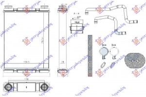 Ψυγειο Καλοριφερ 1.6 Dig Turbo - 1.6i 16V Βενζινη - 1.5 Dci Πετρελαιο (202x160x26) (ΤΥΠΟΥ VALEO) Nissan Juke 10-15 - 577006515