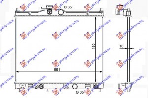 Ψυγειο 1,6-16V (45x59x16) Nissan Nv 200/EVALIA 09- - 578006300