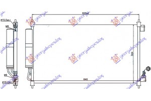 Ψυγειο A/C 1.6i16V (61x34,2x1,6) Nissan Nv 200/EVALIA 09- - 578006400