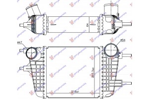Ψυγειο Intercooler 1.2 Dig Benzinh (215x203x64) Nissan Micra (K13) 10-13 - 579006200